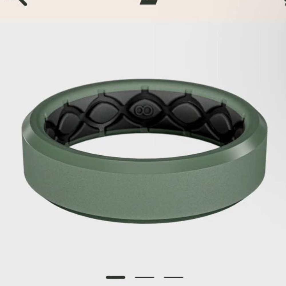 Groove Ring Zeus Iron Moss Thin